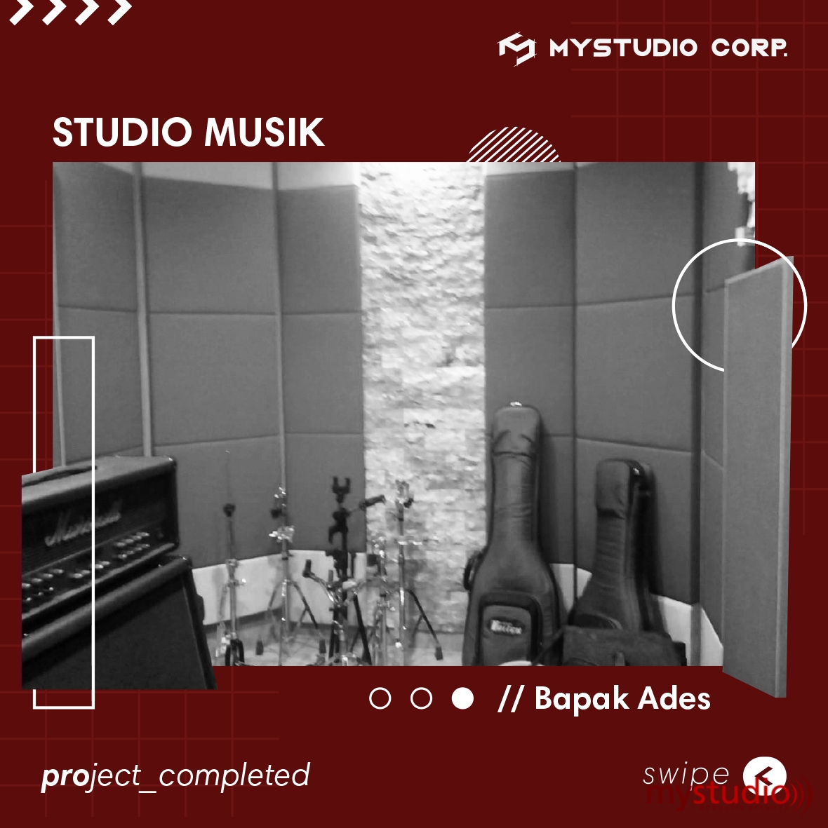 Pembuatan Studio Musik, Bapak Ades | Jasa Pembuatan Studio Musik